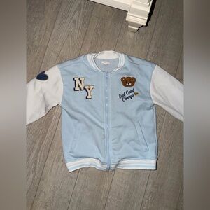 btween Light Blue and White Kids Jacket
